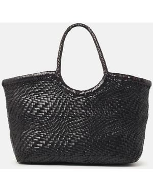 Dragon Diffusion 'Nantucket Optical' Dark Leather Bag - Black