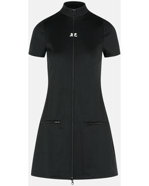 Courreges 'interlock' Polyester Dress - Black