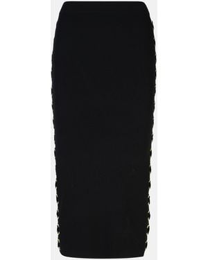 MICHAEL Michael Kors Viscose Blend Skirt - Black