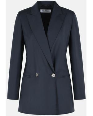 Max Mara 'Bikini' Deep Tela Blazer - Blue