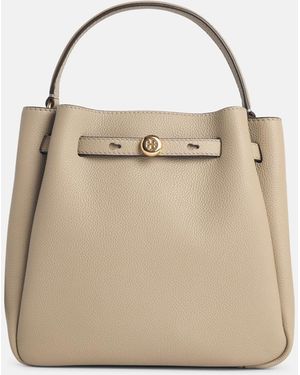 Tory Burch 'Romy' Small Bucket Bag - Natural