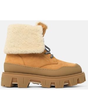 Moncler 'Peak Snowcap' Nubuck Boots - White
