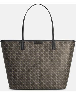 Tory Burch 'ever-ready' Large Shopping Bag In Fabric - White