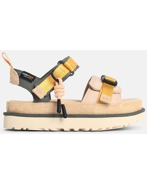 UGG 'Goldenstar Wilwood' Sandy Suede Sandals - Metallic