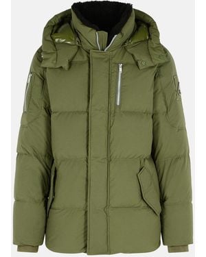 Moose Knuckles 'Everest 3Q' Nylon And Cotton Down Jacket - Green