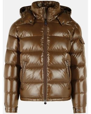 Moncler 'Maya' Polyamide Down Jacket - Brown