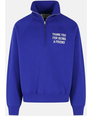 Ami Paris 'Thank You For Being A Friend' Cotton Sweatshirt - Blue