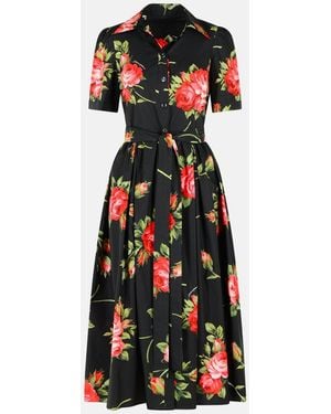 Dolce & Gabbana 'bouquet' Cotton Dress - White