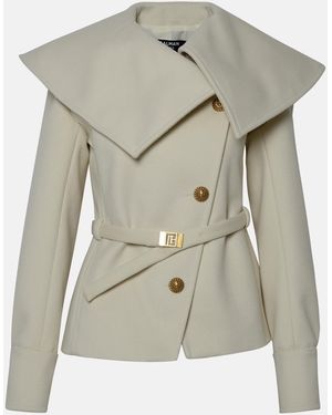 Balmain Cappotto Corto - Grigio