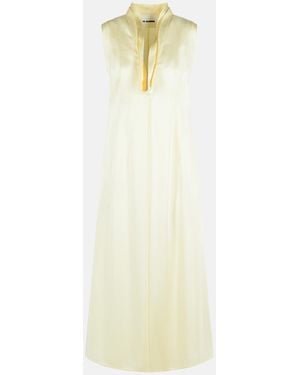 Jil Sander Acetate And Viscose Dress - White