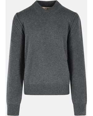 Marni Virgin Wool And Cashmere Sweater - Gray