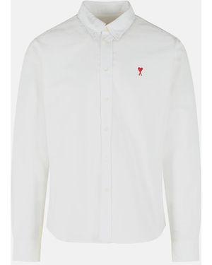 Ami Paris 'Ami De Cœur' Cotton Shirt - White