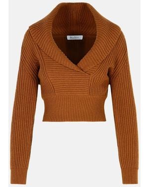 Max Mara 'Asburg 1234' Over Sweater - Brown