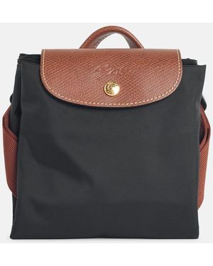 Longchamp 'M Le Pliage Original' Canvas Backpack - Gray