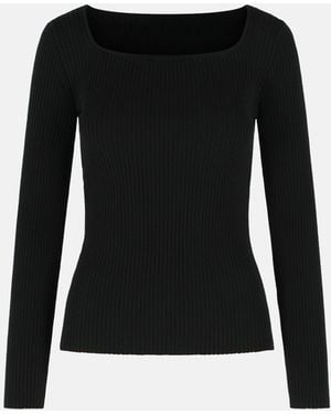 Courreges Viscose Blend Sweater - Black