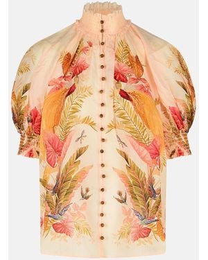 Zimmermann Blusa Con Maniche A Sbuffo 'Billow' - Arancione