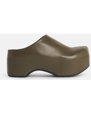 Marni Sabot Con Zoccolo 'Chunky' - Verde
