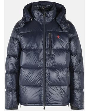 Polo Ralph Lauren 'Glossy' Nylon Down Jacket - Blue