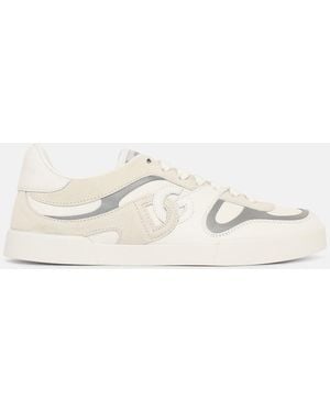 Dolce & Gabbana 'Strobel Portofino' Leather Sneakers - Natural