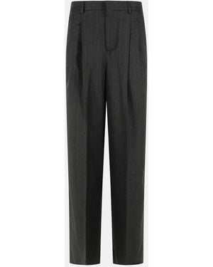 Ami Paris Virgin Wool Pants - Gray