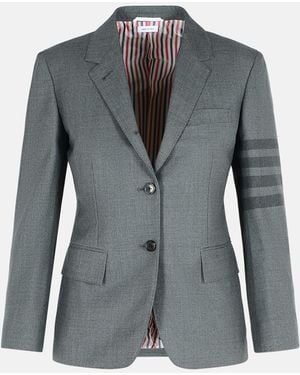 Thom Browne '4-Bar' Wool Blazer - Gray
