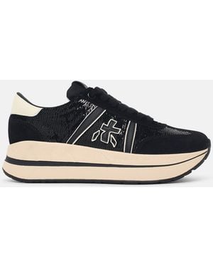 Premiata 'Bethcoin' Fabric Blend Sneakers - Black