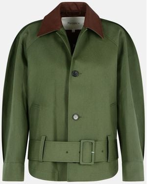JW Anderson 'Rounded' Cotton Bomber Jacket - Green