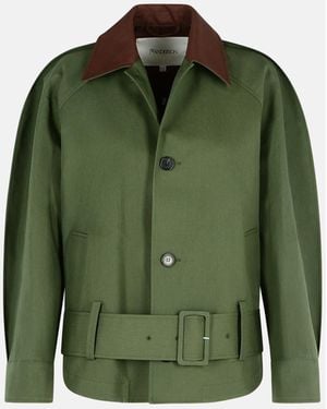 JW Anderson 'Rounded' Cotton Bomber Jacket - Green