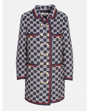 Gucci Cappotto in tweed GG - Multicolore