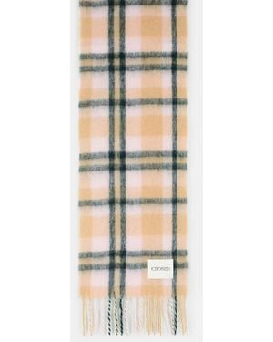 Closed Wool Blend Scarf - Pink