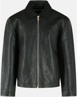 sunflower Leather Jacket - Black