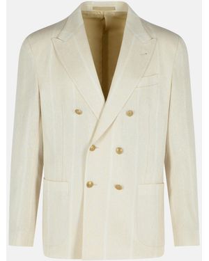 Eleventy Cotton Blend Blazer - Natural