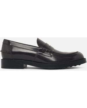 Tod's Leather Loafers - White