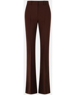 Sportmax 'Febe' Plum Wool Pants - Brown