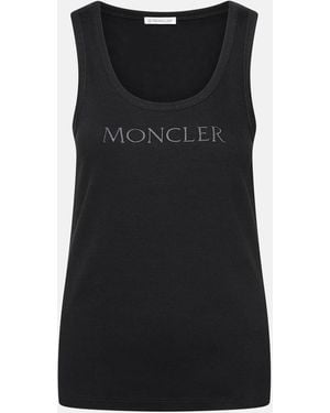 Moncler Cotton Blend Tank Top - Black