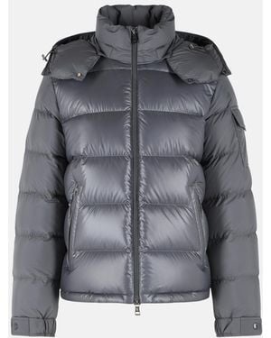 Moncler 'Maya' Polyester Short Down Jacket - Gray