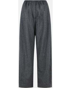 THE LATEST 'Dora' Dark Wool Pants - Gray