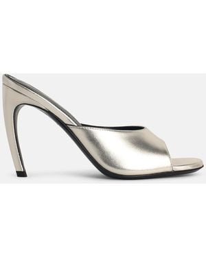 The Attico 'Betta 95' Leather Mules - White
