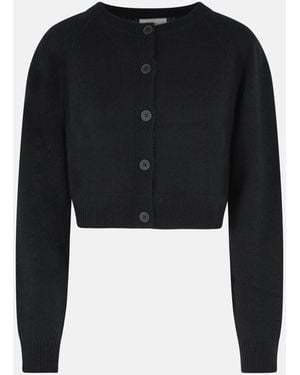 Loulou de Saison 'Heike' Cropped Cashmere Cardigan - Black