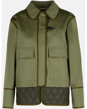 Fay Cotton Blend Jacket - Green