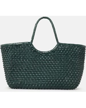 Dragon Diffusion Forest Leather Nantucket Cactus' Bag - Blue