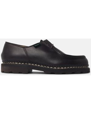 Paraboot 'Michael' Leather Loafers 'Lisse Cafè' - White