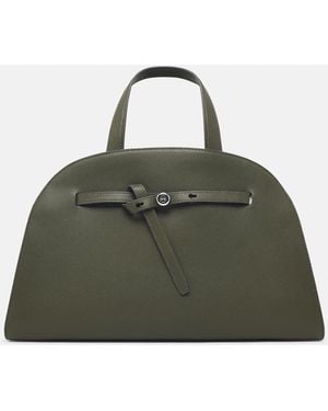 Tory Burch 'Romy' Leather Top Case - Green