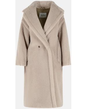 Max Mara 'Tedgirl' Alpaca And Wool Coat - Natural