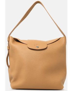 Longchamp 'L Le Cadence' 'Dulce' Leather Shoulder Bag - White