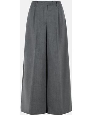 THE LATEST 'Deva' Virgin Wool Blend Pants - Gray