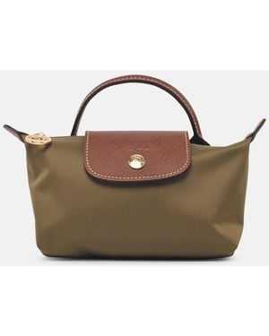 Longchamp 'Le Pliage Original' Clutch - Green