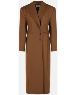 ANDAMANE 'Ottavia' Virgin Wool Blend Coat - Brown