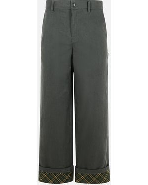 Burberry Cotton Jeans - Gray