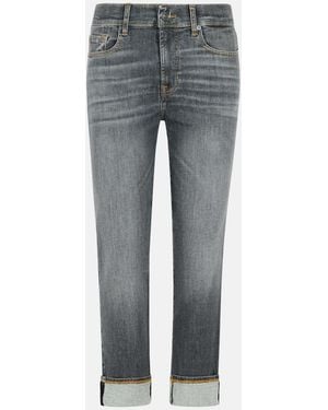 7 For All Mankind 'Relaxed Skinny' Cotton Jeans - Gray